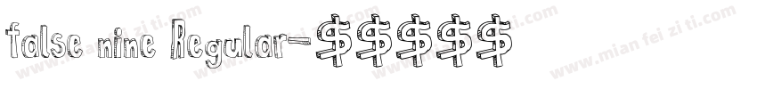 false nine Regular字体转换